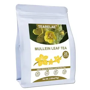TEARELAE - Mullein Tea Bags For Lungs - 2.65 oz/75g (3g X 25 Bags) - Pure Natural Premium Mullein Leaf Tea - Non-GMO - Caffeine-free