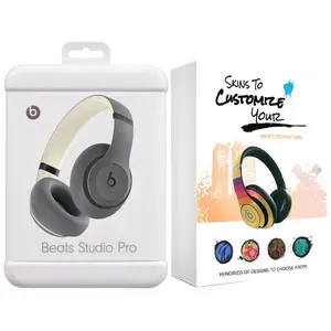 Beats Studio Pro Bluetooth Wireless Noise Cancellation Headphones with MightySkins Customization Code - Sand Gray