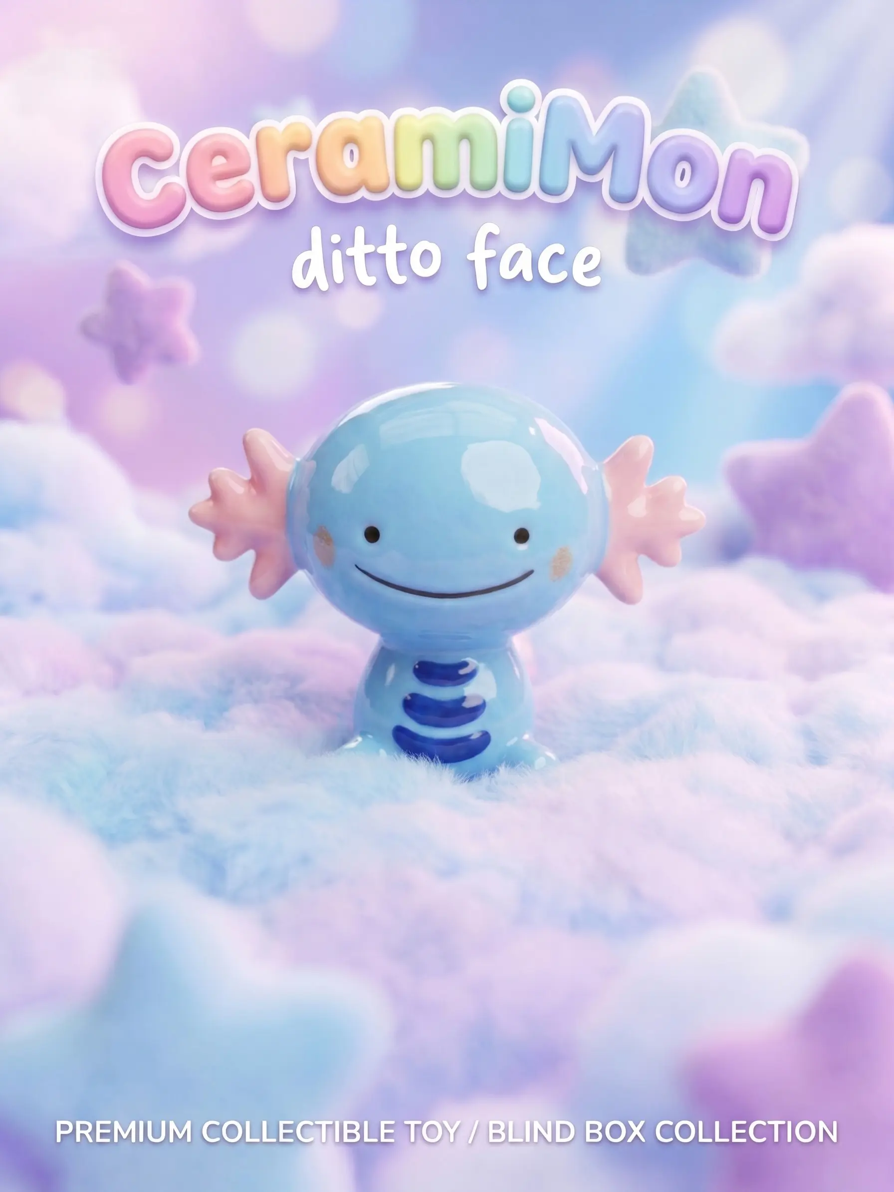 Ditto Face Ceramic Blind Box Handmade Collectible Figure