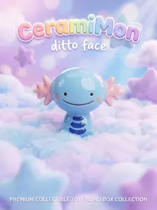 Ditto Face Ceramic Blind Box Handmade Collectible Figure