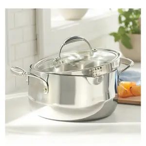 Cacerola de 4.5qt con tapa coladera Princess House