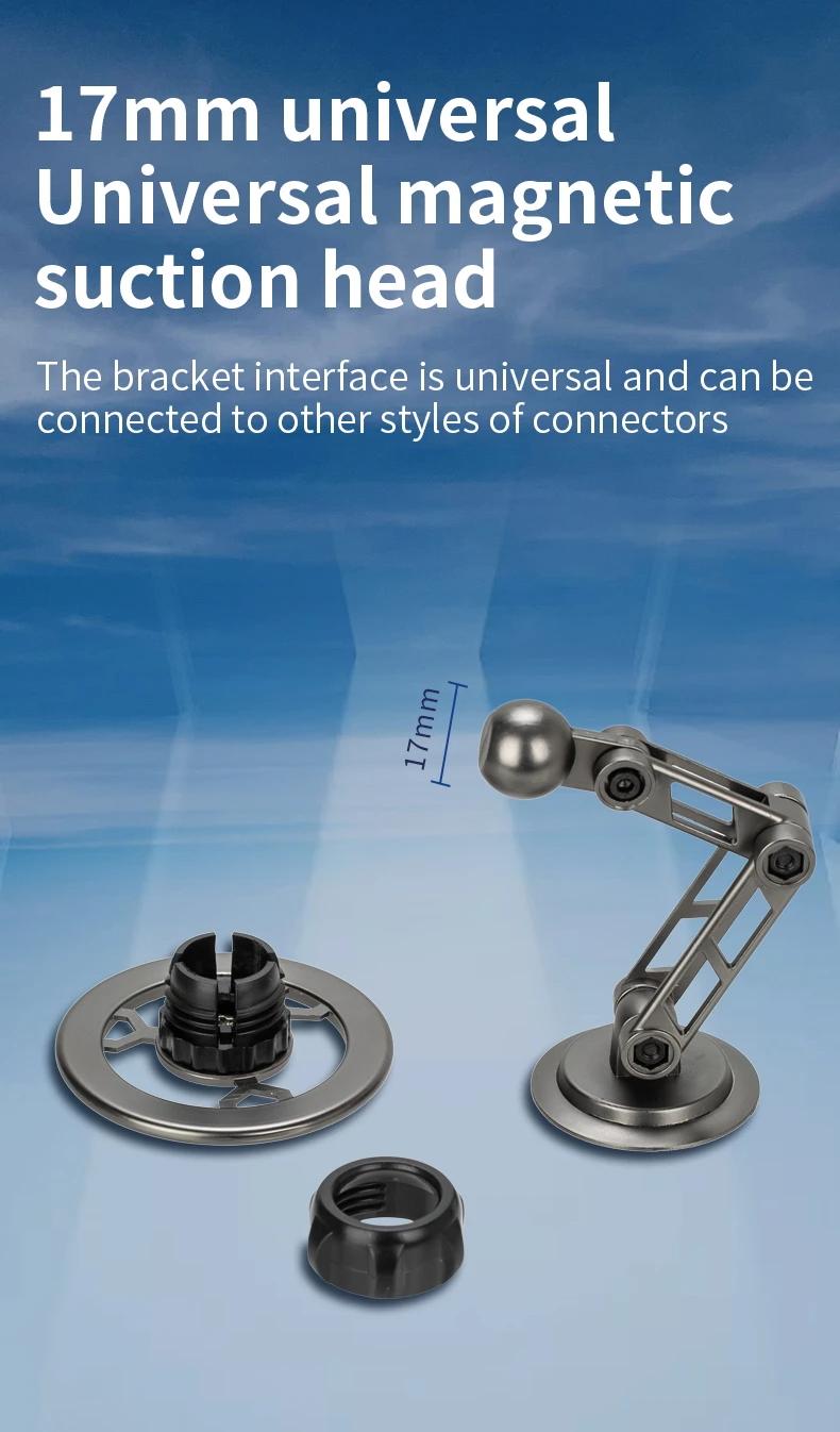 All-Metal magnetic Bracket for Car Phone360Degree Rotating Accessory foldable with ventilated Magnet GPS Cars Accessories for Phones magnetic car phone holder foldable  phone Fall Car Universal Phone Holder Dashboard Automotive Windshield