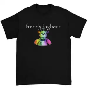 Freddy Fagbear T Shirt Funny and Hilarious Design for FNAF Meme Enthusiasts