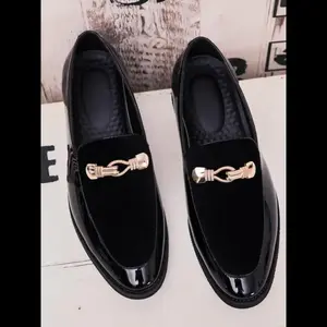 Men's Business Formal Slip-on Loafers, 2024 New Style Fashionable Solid Color Loafers for Work Office, Male All-match Commuter Shoes for Daily Wear,  Teachers Shoes