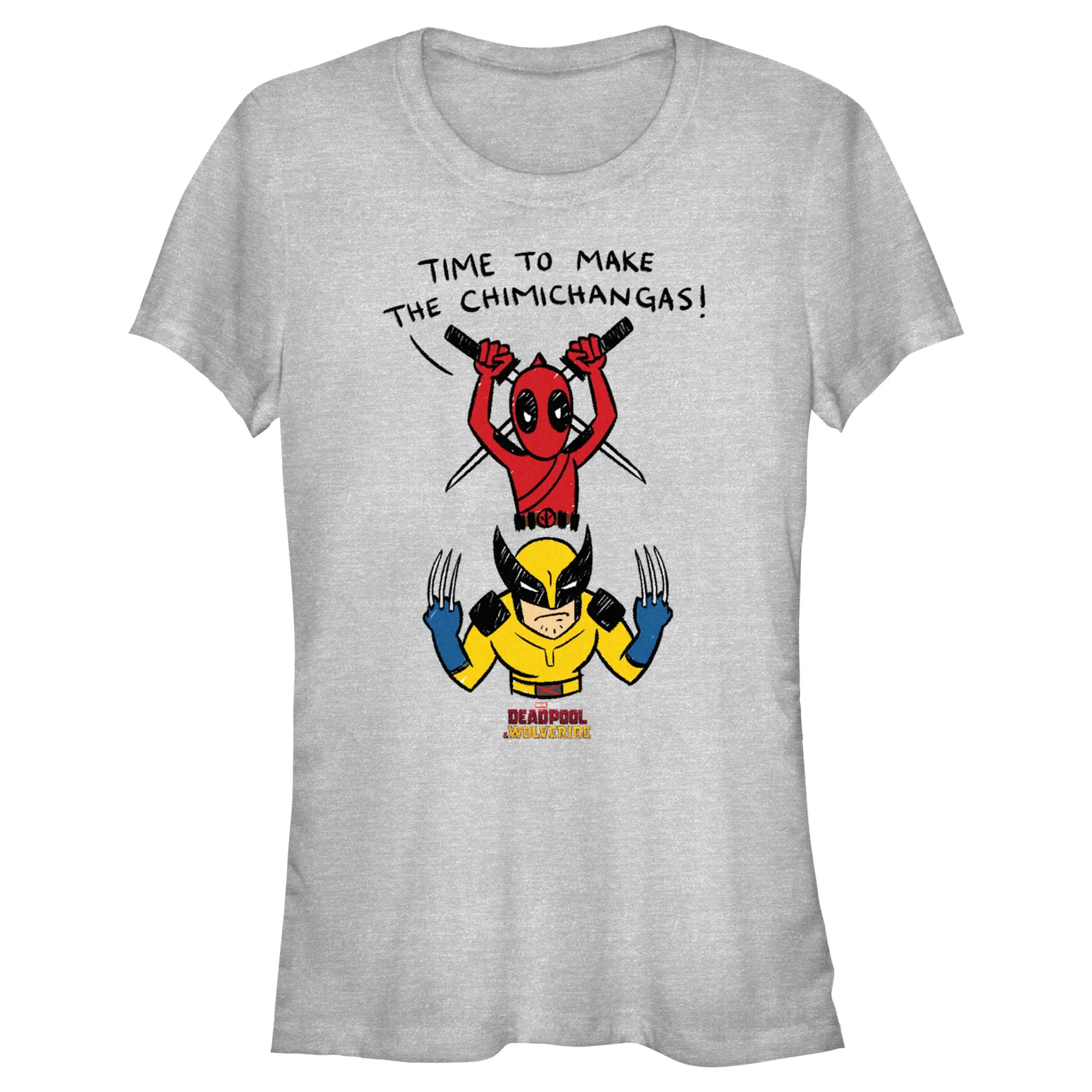 Junior's Marvel: Deadpool & Wolverine Time To Make the Chimichangas T-Shirt