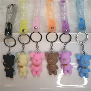 Bear Cutie PVC Keychains with strap