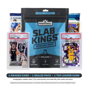 2026 Slab Kings Plus Basketball Edition – 1 Graded Card + 1 Sealed Pack + 1 Bonus Card