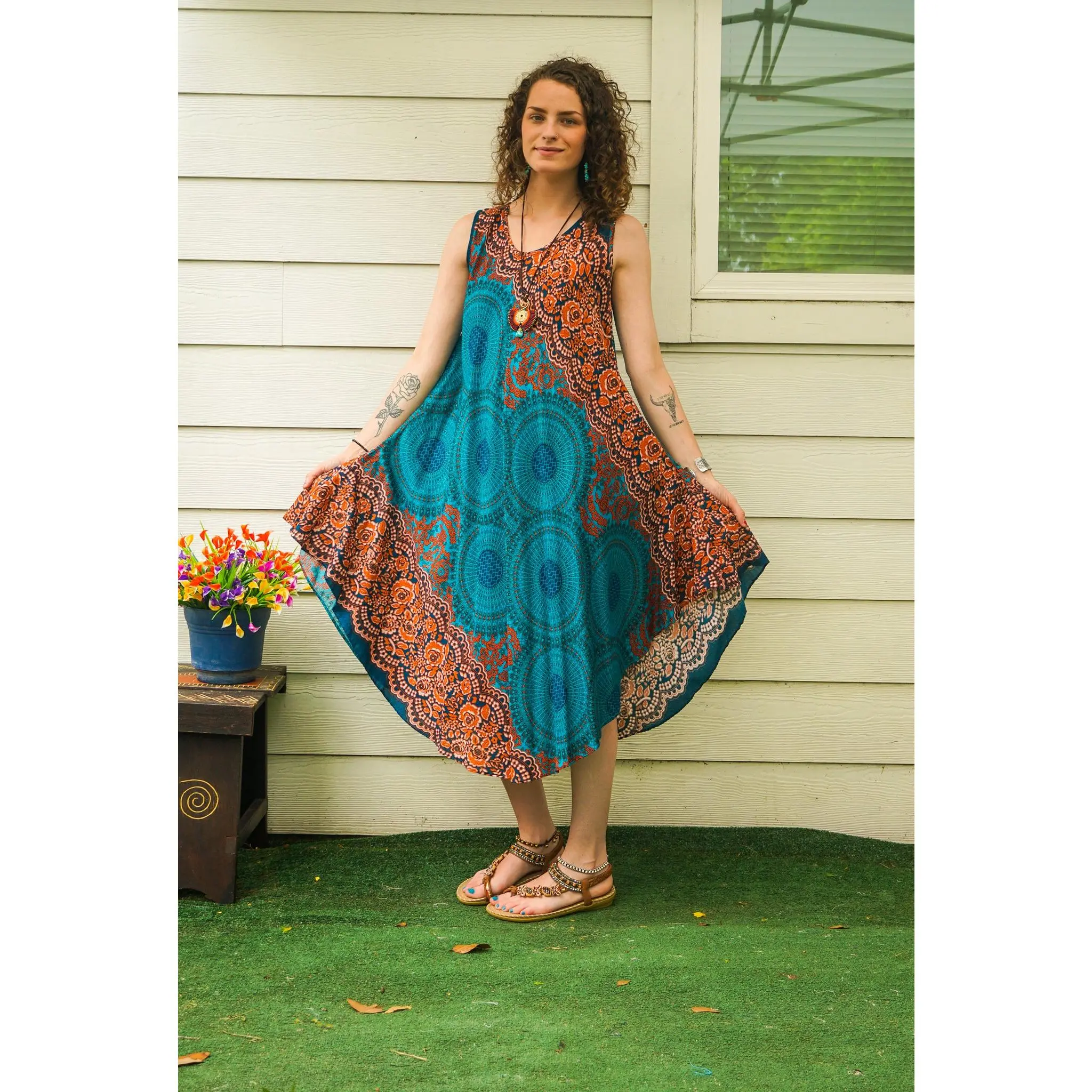 rust beach dress Hendrix Mini Dress main image 1