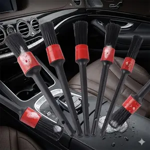 Detachable Dual-Mode Microfiber AC Vent Cleaner Brush: Car & Home Safe Anti-Static Dust Removal System, Precision Maintenance Kit for Air Vents Cleaning, Car Cleaning Tool