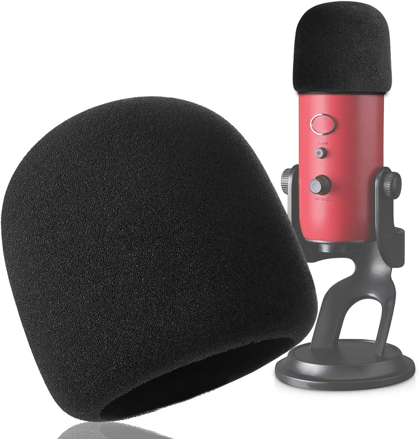 Pop Filter for Blue ,  Pro Condenser Microphones, Blue  Mic Cover  Microphone Windscreen Improve Sound Quality (Black)