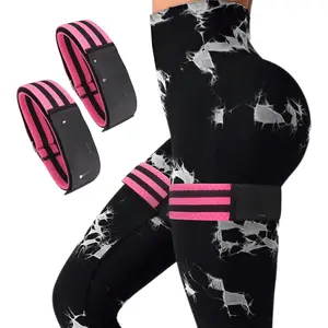 Occlusion Bands for Women Glutes,Blood Flow Restriction Bands for Legs, Butt & Hip Building, Workouts, Fabric Resistance Bands for Squat Butt & Thigh