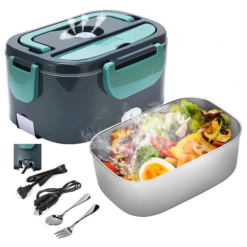 12V /24V /110V Stainless Steel Electric Heating Lunch Box for Home Car Office School Smartain