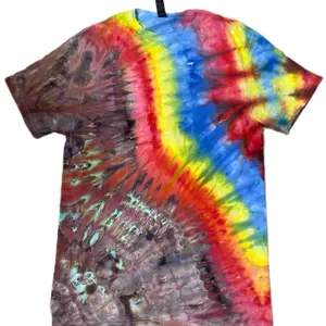 Gildan T-Shirt Unisex Medium Icedye Tie dye Crewneck Summer Top Comfortable Streetwear Casual Wear - Shortsleeve, Womenswear, Tshirt