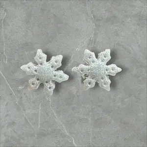 Snowflakes - Polymer Clay Earrings