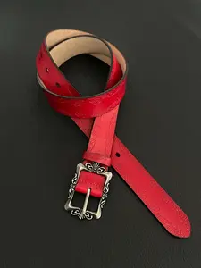 White / Black / Red Palace-style Embossed Belt, Elegant Style Fashion Accessory, Graceful Leather Belt, Exquisite Belt, Young Master Runway Look, Premium Texture, Unisex for Both Men and Women