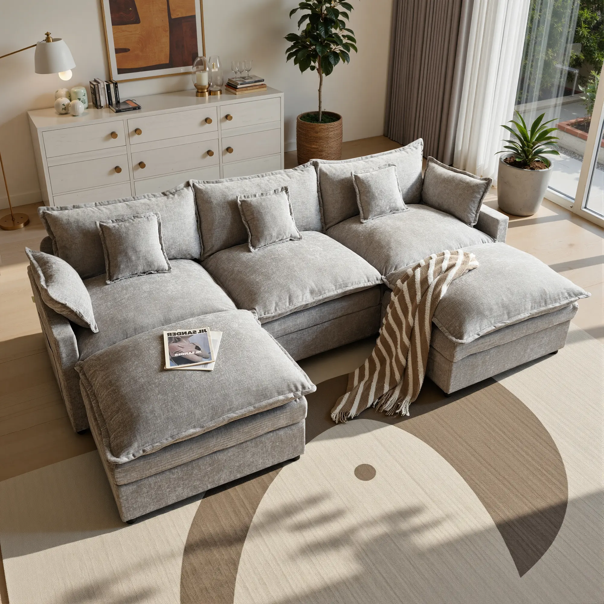 Grey 3 Seats