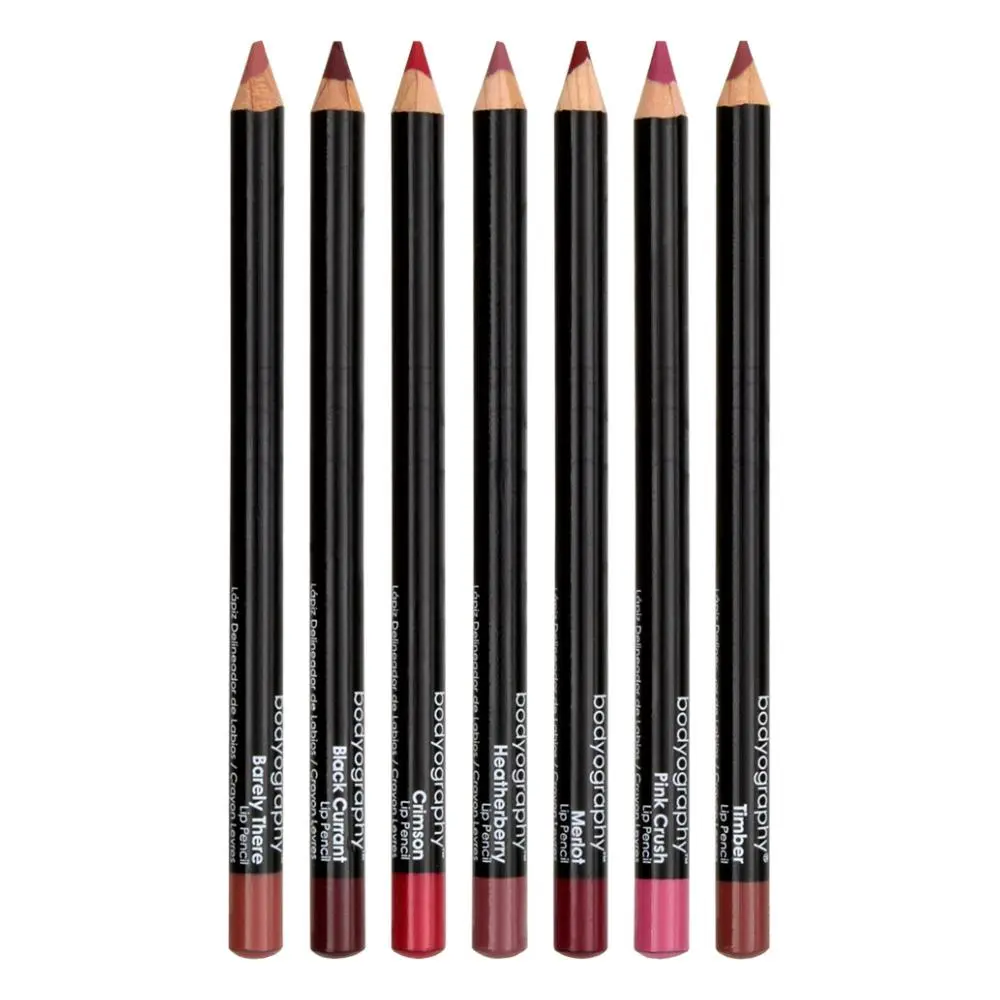 Bodyography Pigment-Rich Lipliner Pencil - Long-Lasting Vegan Formula with Coconut Oil, Vitamin E, Vitamin C - Clean Beauty Makeup Product