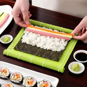1 PcsDIY Non-Stick Silicone Sushi Rolling Mat | Sushi Roller Mold & Plastic Maker Kit | Essential Kitchen Gadget for Homemade Sushi Rolls Kitchen Tool