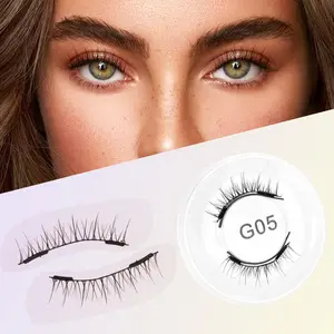 Magnetic Eyelashes with Tweezers, 1 Set Reusable Natural Appearance False Eyelashes, No Glue Needed, Lightweight Magnetic Eyelashes, Easy to Use, Makeup