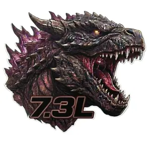 Godzilla 7.3L Window or Helmet Decal TT