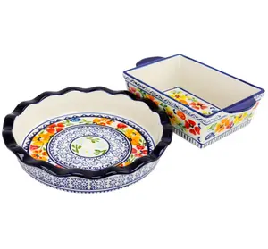 Stoneware Bakeware Sets, 11.00 x 11.00 x 4.00 Inches