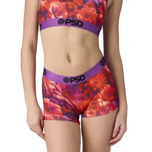 PSD Women's Reel Flower Pop Boy Short Underwear - Comfortable, Breathable, Ultra-light Fabric