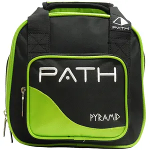Pyramid Path Plus One Spare Ball Tote Bowling Bag (Black/Lime Green)