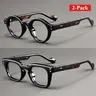 Unisex Multi Pack 2pcs Reading Eyeglasses Set (+1.0/+3.0) - Lightweight Durable Glasses, Polycarbonate Tortoiseshell Round & Square Robust Frames, Retro Rise Arms, Black, Comfortable & Long-Lasting Daily Fashion Accessory Presenting Style & Function