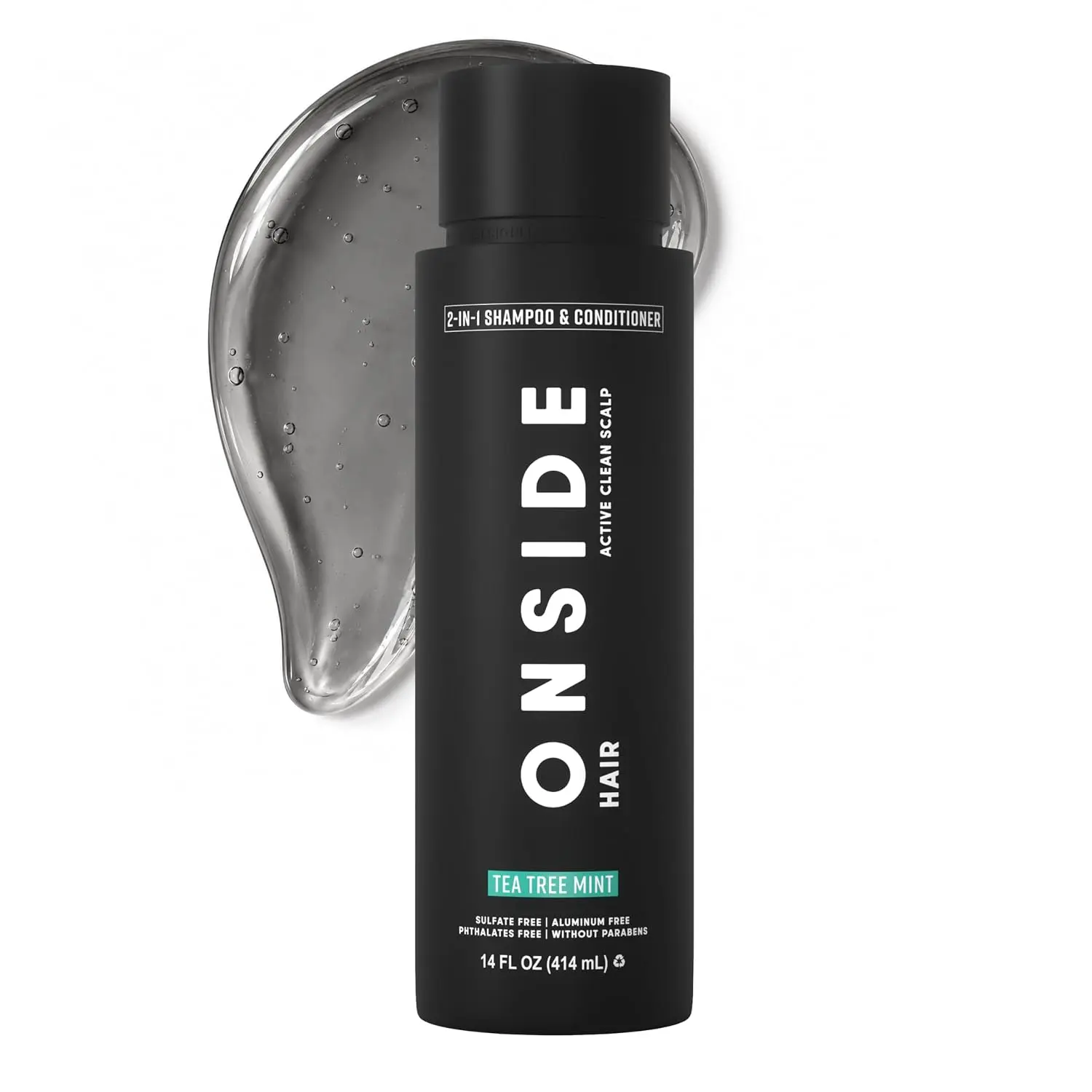 ONSIDE Men's 2-in-1 Shampoo and Conditioner, Tea Tree Mint,14 fl oz | Moisturizing Shampoo Conditioner Combo for Men, Scalp Cleansing, Paraben-Free, Sulfate-Free, Performance Hair Care
