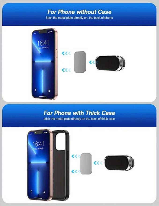 Magnetic phone holder installation and adjustment details