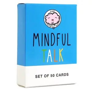 Mindful Talk Card Game, 50pcs/set Emotional Communication Card Game, Educational Card Game for Students & Office Use, Perfect Party Supplies