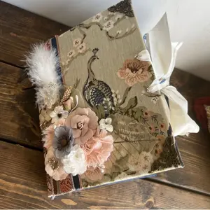 Edwardian 'Pavona' Memory Journal Junk Journal Diary Smaller Handmade