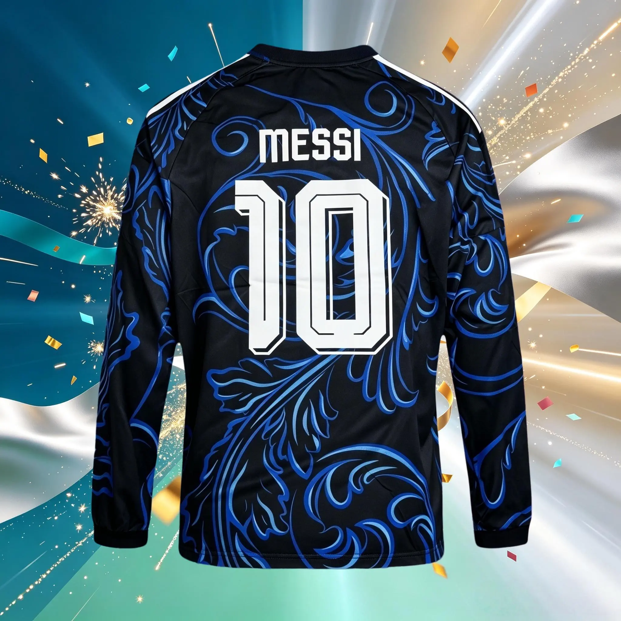 10# Messi 2026 Argentina Away Blue Short And Long Sleeve Soccer Jersey