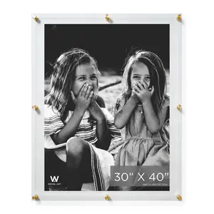 30x40" Modern UV-Grade Acrylic Floating Wall Frame