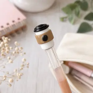 Coffee Cup Gel Pen Flow Cap