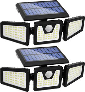 LED Solar Outdoor Lights - Motion Sensor IP65 Waterproof High-Brightness Deterrent Security Lighting, Outdoor Landscape Lighting, Garden Solar Lights for Summer Garden Use,campingessentials,outdoorfurnitureset,campinggear