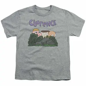 Clarence Whoo Kids Youth T Shirt Licensed Jeff Sumo Cartoon Tee Sport Gray