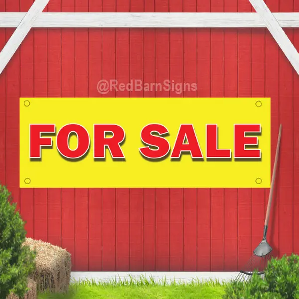 For Sale  Indoor Outdoor Vinyl Banner Design