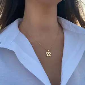 Venus Symbol Charm Female Lesbian LGBT Necklace Women Pendant LES Gold Silver Color Stainless Steel Wedding Jewelry hippie