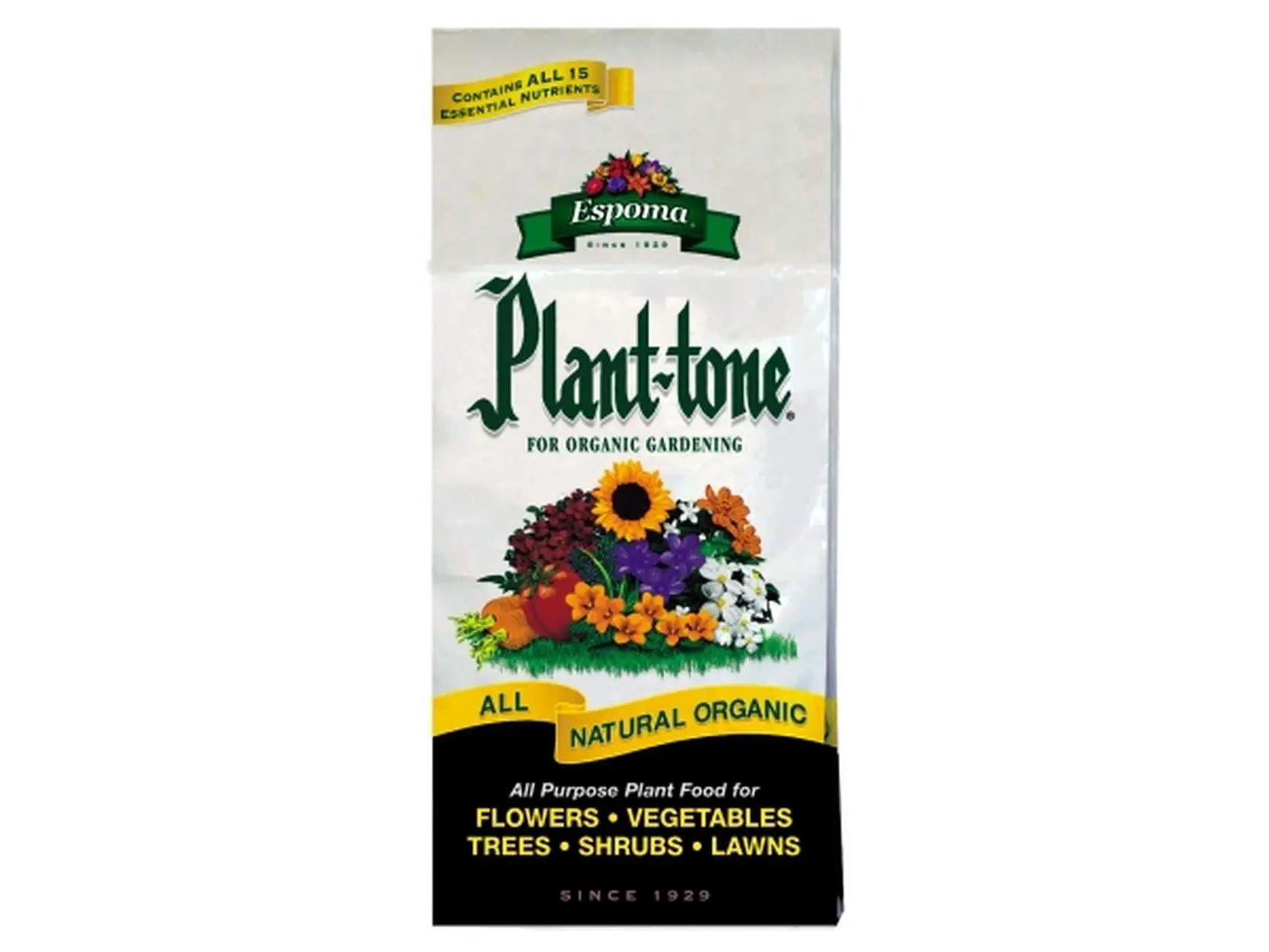 Espoma Plant-tone All Natural 5-3-3 Organic Slow-Release Granules Fertilizers & Plant Food, 4 Lbs Dry Pellets with 15 Essential Nutrients & Organic Matter, Multi-Purpose Garden Soil Supply