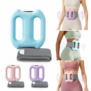 Fascia Ring Massager, Waist & Back Relax Device, Portable Cordless Body Massager, Rechargeable Vibration Massage Tool, Adjustable Fit up to 55in Waist, Home Relaxation Gift for Mom & Dad