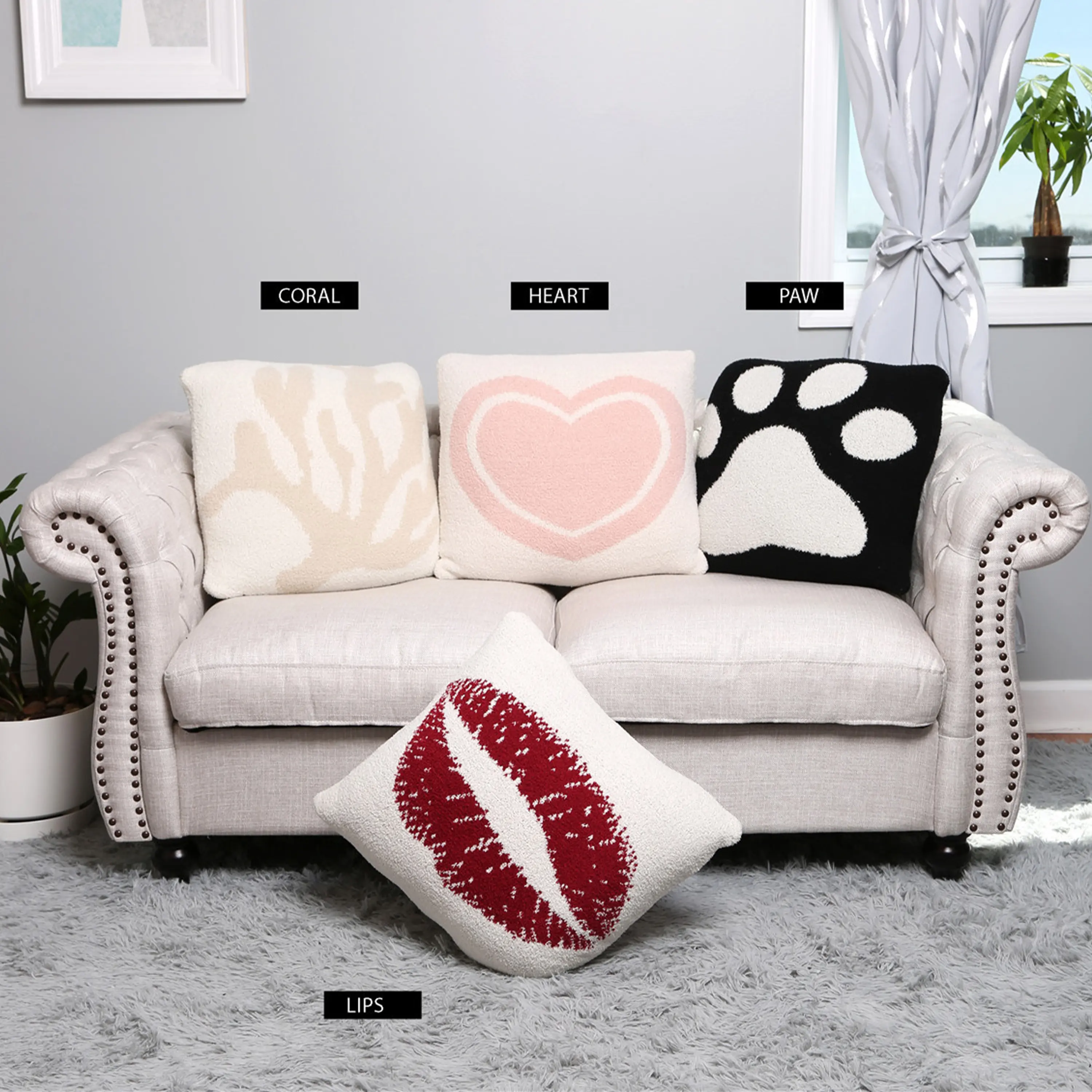 ComfyLuxe Mixed Pattern Luxury Soft Cushion Cover