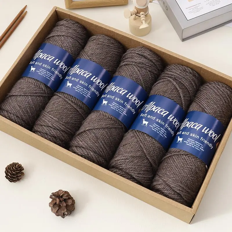 100g/ball Wool Yarn, Warm Knitting Yarn, Crochet Yarn for Sweater, Scarf, Hat, Gloves, DIY Crochet Supplies