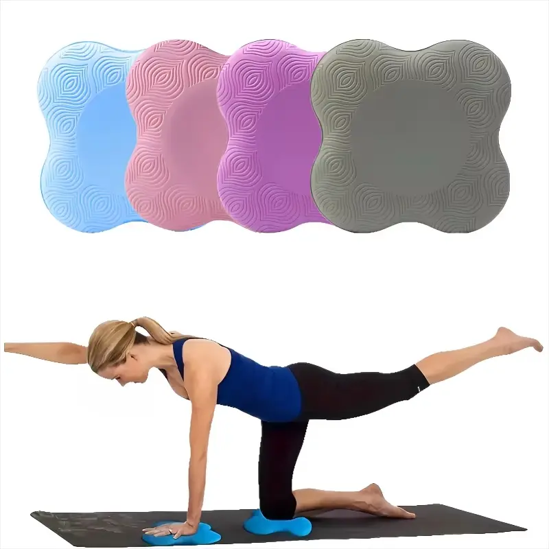 Yoga mat with extra cushioning and shock absorption, knee support, portable elbow pad, suitable for yoga, exercise, fitness, and yoga accessories, Portable foldable mat, Yoga Equipment.