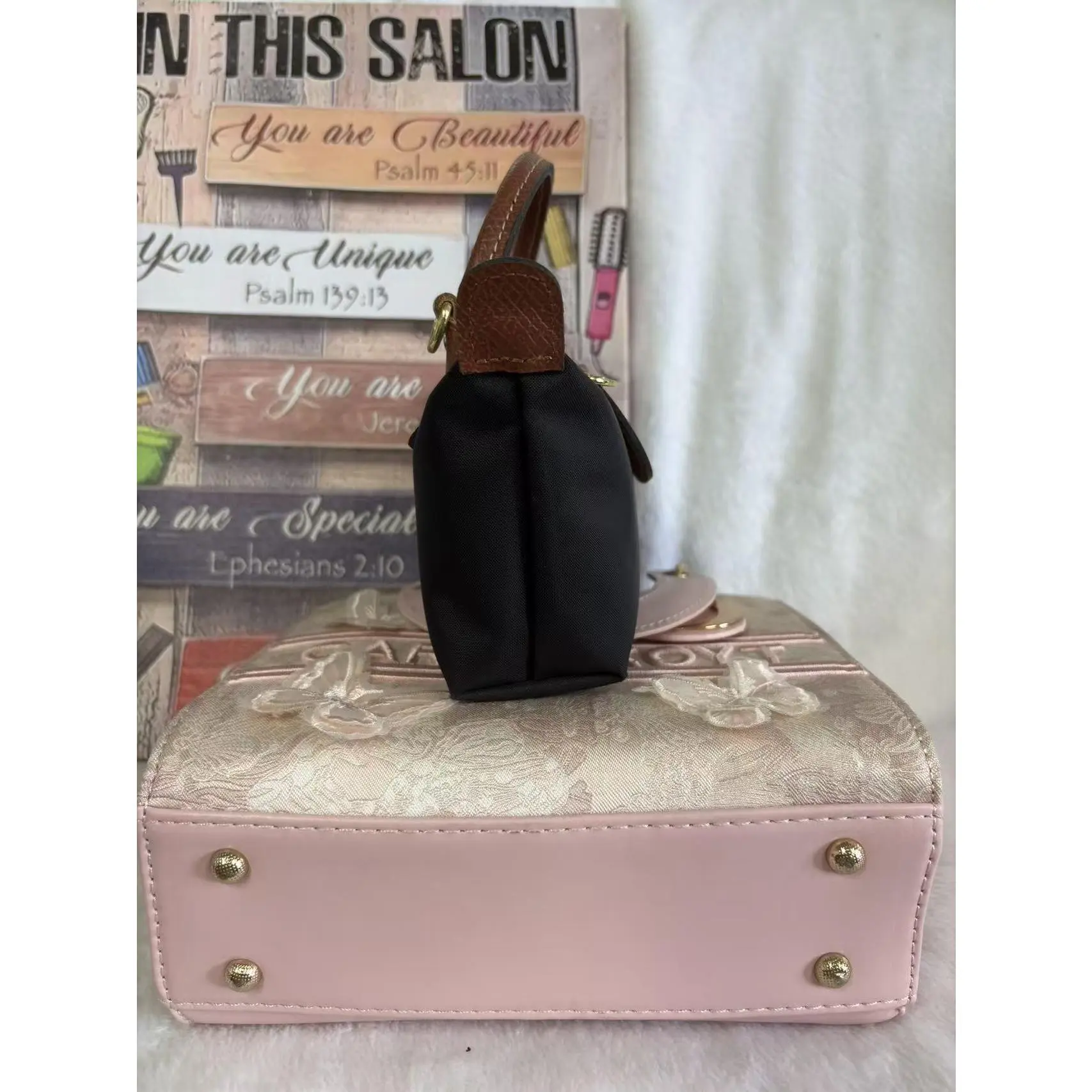 Y2K Trendy Colorblock Handbag for Women Black & Pink Shoulder Crossbody Purse Brown Vegan Leather Top Handle Gold Hardware Sweet Cool Aesthetic Bag for Party Date Night Daily Outfit