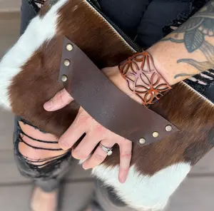 Raleigh Leather Clutch - Tricolor Cowhide - Genuine handmade leather & cowhide clutch bag