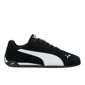PUMA Mens Replicatch Suede Lace Up Sneakers Shoes Casual - Black