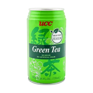 UCC Japan Green Tea Unsweetened No Artificial Colors 330ml Can - Authentic Japanese Beverage