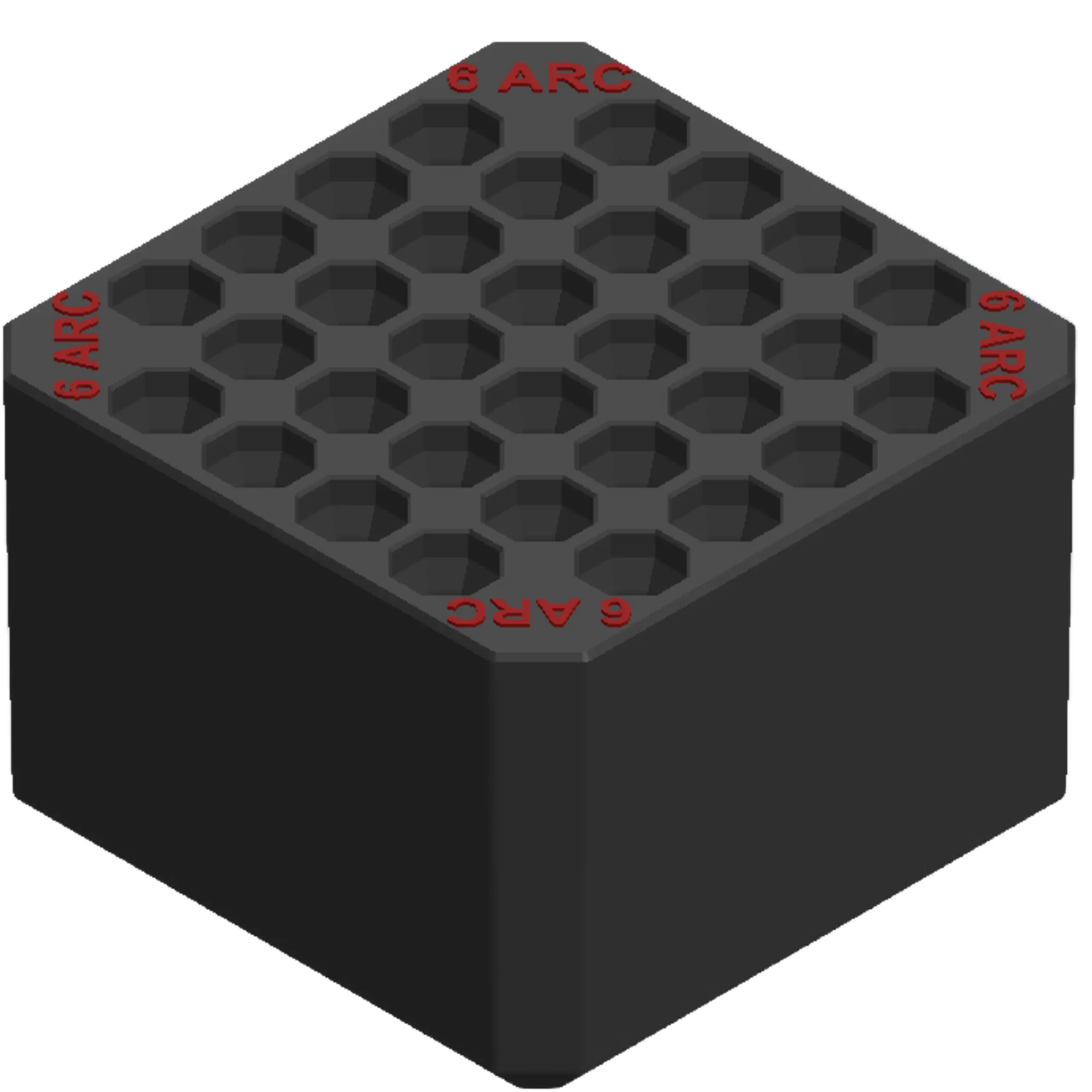 SMALL TRAY 6MM ARC RED