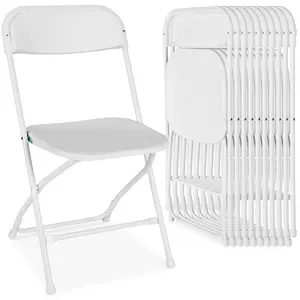 Best Choice Products Set of 10 Folding Stacking Plastic Chairs w/ Non-Slip Feet, 350lb Capacity Best Choice Products Set of 10 Folding Stacking Plastic Chairs w/ Non-Slip Feet, 350lb Capacity